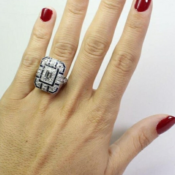 New Luxury Royal Blue Ring - Picture 6 of 6